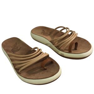 Ancient Greek Sandals Womens Hypatia Flatform Sandals Brown Size 40 US 10